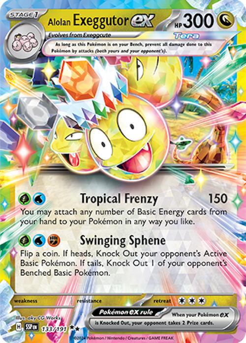 Surging Sparks - 133/191 Alolan Exeggutor EX