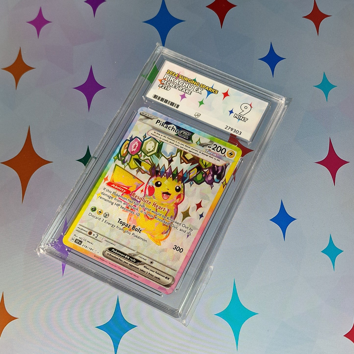 Pikachu Ex - 219/191 - Surging Sparks - ACE 9