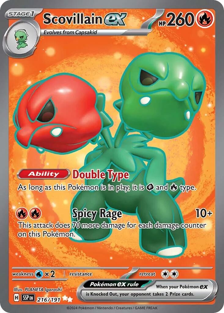 Surging Sparks - 216/191 Scovillain EX